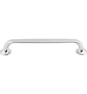 Top Knobs TK595PC Mercer 6 3/8" Center to Center Zinc Alloy Oculus Oval Cabinet Pull in Polished Chrome