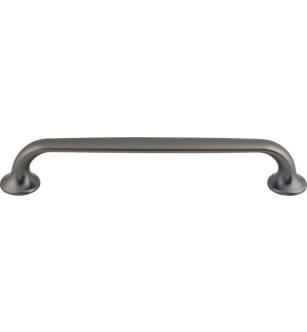 Top Knobs TK595AG Mercer 6 3/8" Center to Center Zinc Alloy Oculus Oval Cabinet Pull in Ash Gray