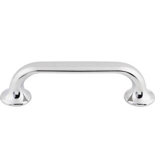 Top Knobs TK593PC Mercer 3 3/4" Center to Center Zinc Alloy Oculus Oval Cabinet Pull in Polished Chrome
