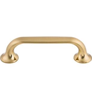 Top Knobs TK593HB Mercer 3 3/4" Center to Center Zinc Alloy Oculus Oval Cabinet Pull in Honey Bronze