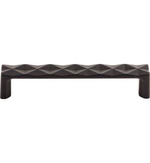 Top Knobs TK562BLK Mercer 5 1/8" Center to Center Zinc Alloy Quilted Cabinet Pull in Flat Black