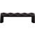 Top Knobs TK561BLK Mercer 3 3/4" Center to Center Zinc Alloy Quilted Cabinet Pull in Flat Black