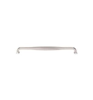 Top Knobs TK726PN Transcend 12" Center to Center Contour Handle Cabinet Pull in Polished Nickel