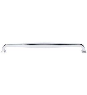 Top Knobs TK726PC Transcend 12" Center to Center Contour Handle Cabinet Pull in Polished Chrome