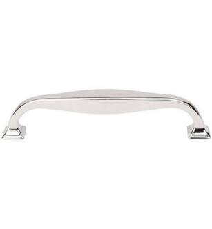 Top Knobs TK723PN Transcend 5" Center to Center Contour Handle Cabinet Pull in Polished Nickel