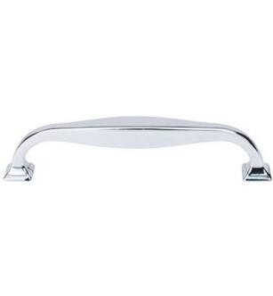 Top Knobs TK723PC Transcend 5" Center to Center Contour Handle Cabinet Pull in Polished Chrome