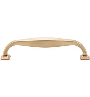 Top Knobs TK723HB Transcend 5" Center to Center Contour Handle Cabinet Pull in Honey Bronze