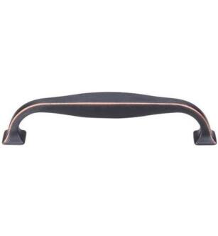 Top Knobs TK723UM Transcend 5" Center to Center Contour Handle Cabinet Pull in Umbrio