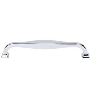 Top Knobs TK724PC Transcend 6 3/8" Center to Center Contour Handle Cabinet Pull in Polished Chrome