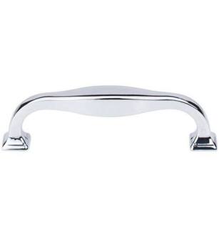 Top Knobs TK722PC Transcend 3 3/4" Center to Center Contour Handle Cabinet Pull in Polished Chrome