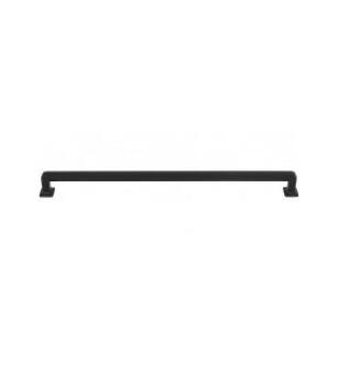 Top Knobs TK708BLK Transcend 12" Center to Center Ascendra Handle Cabinet Pull in Flat Black