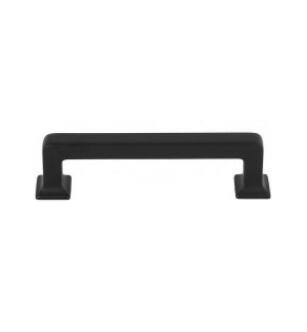 Top Knobs TK703BLK Transcend 3 3/4" Center to Center Ascendra Handle Cabinet Pull in Flat Black