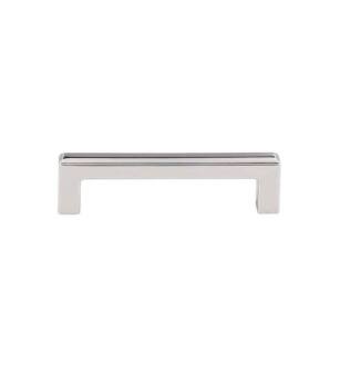 Top Knobs TK672PN Transcend 3 3/4" Center to Center Zinc Alloy Podium Cabinet Pull in Polished Nickel