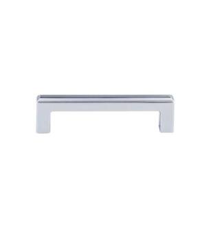 Top Knobs TK672PC Transcend 3 3/4" Center to Center Zinc Alloy Podium Cabinet Pull in Polished Chrome