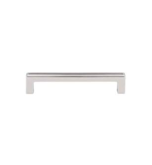 Top Knobs TK673PN Transcend 5 1/8" Center to Center Zinc Alloy Podium Cabinet Pull in Polished Nickel