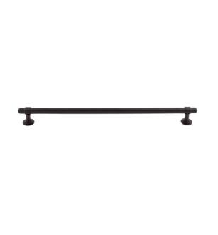 Top Knobs TK3006BLK Ellis 12" Center to Center Zinc Alloy Bar Cabinet Pull in Flat Black