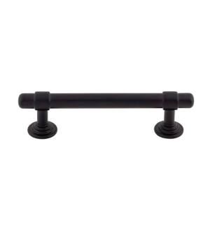 Top Knobs TK3001BLK Ellis 3 3/4" Center to Center Zinc Alloy Bar Cabinet Pull in Flat Black