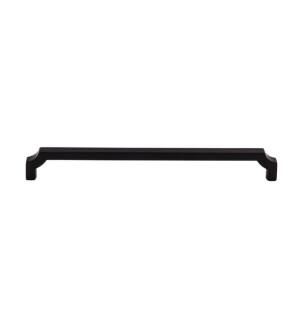 Top Knobs TK3025BLK Ellis 8 7/8" Center to Center Zinc Alloy Davenport Handle Cabinet Pull in Flat Black