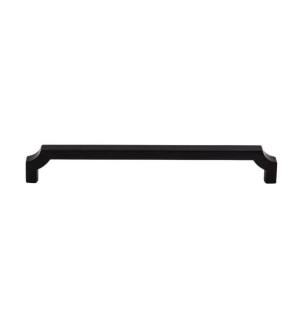 Top Knobs TK3024BLK Ellis 7 5/8" Center to Center Zinc Alloy Davenport Handle Cabinet Pull in Flat Black