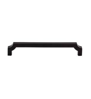Top Knobs TK3023BLK Ellis 6 3/8" Center to Center Zinc Alloy Davenport Handle Cabinet Pull in Flat Black