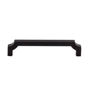 Top Knobs TK3022BLK Ellis 5 1/8" Center to Center Zinc Alloy Davenport Handle Cabinet Pull in Flat Black