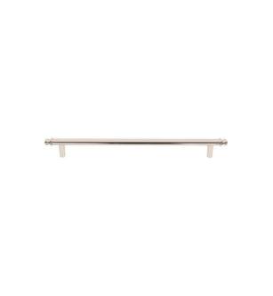 Top Knobs TK3056PN Ellis 8 7/8" Center to Center Zinc Alloy Julian Bar Cabinet Pull in Polished Nickel