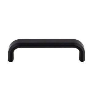 Top Knobs TK3011BLK Ellis 3 3/4" Center to Center Zinc Alloy Telfair Handle Cabinet Pull in Flat Black