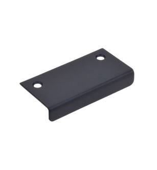 Top Knobs TK103BLK Additions 2 1/4" Center to Center Steel Tab Pull in Flat Black