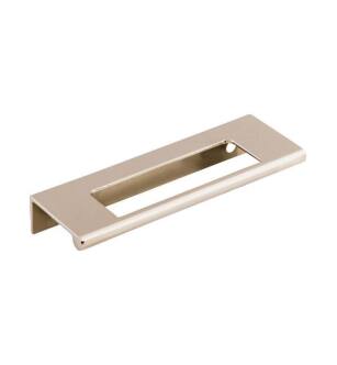 Top Knobs TK520PN Mercer 3 3/4" Center to Center Zinc Alloy Europa Cut Out Tab Cabinet Pull in Polished Nickel