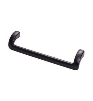 Top Knobs TK952BLK Lynwood 6 3/8" Center to Center Zinc Alloy Kentfield Cabinet Pull in Flat Black