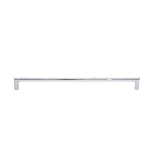 Top Knobs TK946PC Lynwood 12" Center to Center Zinc Alloy Kinney Cabinet Pull in Polished Chrome