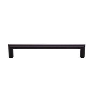 Top Knobs TK943BLK Lynwood 6 3/8" Center to Center Zinc Alloy Kinney Cabinet Pull in Flat Black