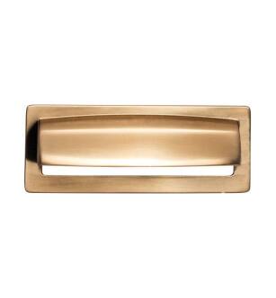 Top Knobs TK937HB Lynwood 3 3/4" Center to Center Zinc Alloy Hollin Cup Pull in Honey Bronze