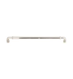 Top Knobs TK891PN Devon 18" Center to Center Zinc Alloy Brixton Appliance Pull in Polished Nickel