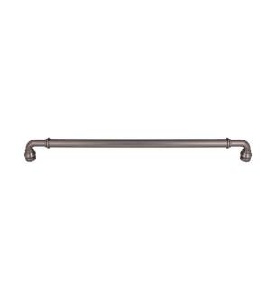 Top Knobs TK891AG Devon 18" Center to Center Zinc Alloy Brixton Appliance Pull in Ash Gray