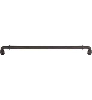 Top Knobs TK891SAB Devon 18" Center to Center Zinc Alloy Brixton Appliance Pull in Sable