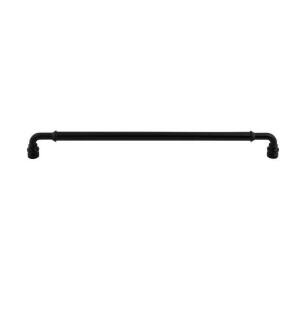 Top Knobs TK888BLK Devon 12" Center to Center Zinc Alloy Brixton Appliance Pull in Flat Black