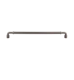 Top Knobs TK888AG Devon 12" Center to Center Zinc Alloy Brixton Appliance Pull in Ash Gray