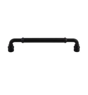 Top Knobs TK885BLK Devon 6 3/8" Center to Center Zinc Alloy Brixton Pull in Flat Black
