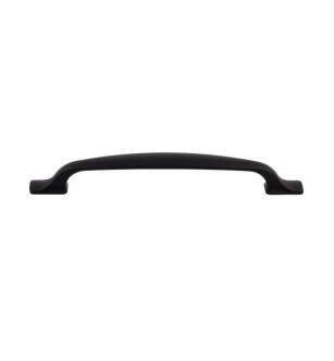 Top Knobs TK865BLK Devon 6 3/8" Center to Center Torbay Handle Cabinet Pull in Flat Black