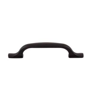Top Knobs TK863BLK Devon 3 3/4" Center to Center Torbay Handle Cabinet Pull in Flat Black