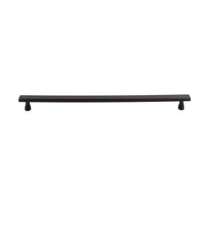 Top Knobs TK857BLK Devon 12" Center to Center Kingsbridge Handle Cabinet Pull in Flat Black