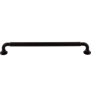 Top Knobs TK828BLK Serene 12" Center to Center Handle Appliance Cabinet Pull in Flat Black