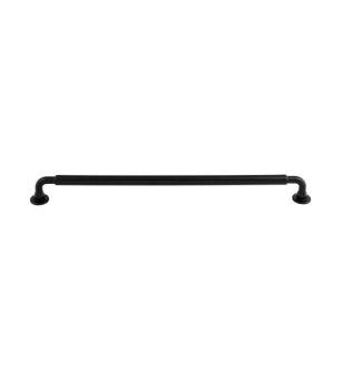 Top Knobs TK827BLK Serene 12" Center to Center Juliet Handle Cabinet Pull in Flat Black