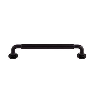 Top Knobs TK824BLK Serene 6 3/8" Center to Center Juliet Handle Cabinet Pull in Flat Black