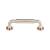 Top Knobs TK822BSN Serene 3 3/4" Center to Center Lily Cabinet Pull in Brushed Satin Nickel