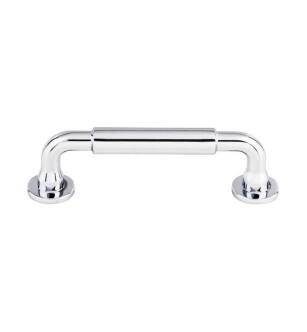 Top Knobs TK822PC Serene 3 3/4" Center to Center Lily Cabinet Pull in Polished Chrome