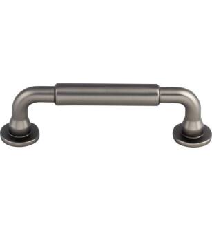 Top Knobs TK822AG Serene 3 3/4" Center to Center Lily Cabinet Pull in Ash Gray