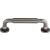 Top Knobs TK822AG Serene 3 3/4" Center to Center Lily Cabinet Pull in Ash Gray