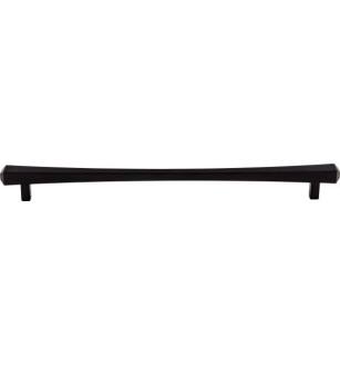 Top Knobs TK817BLK Serene 12" Center to Center Juliet Cabinet pull in Flat Black